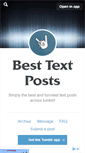 Mobile Screenshot of best-text-posts.com